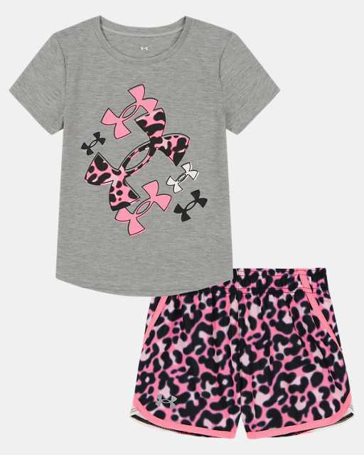 Little Girls' UA Animal Logo Shorts Set